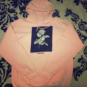 Pink Rose Hoodie